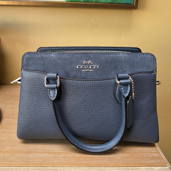Coach Handbags - Coach mini darcie carryall in denim